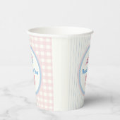 Baby gender onthullen Baseballs of Bows Papieren Bekers (Rechts)