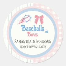 Baby gender onthullen Baseballs of Bows