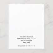 Baby gender onthullen uitnodiging Roze blauwe rook (Achterkant)