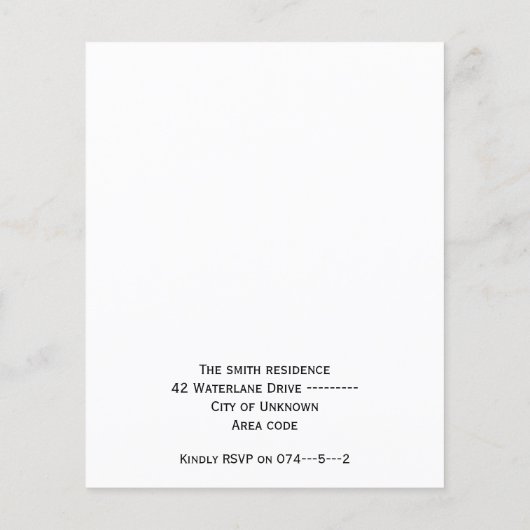 Baby gender onthullen uitnodiging Roze blauwe rook (Achterkant)