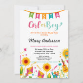 Baby Gender onthulling Mexicaanse uitnodiging voor (Voorkant)