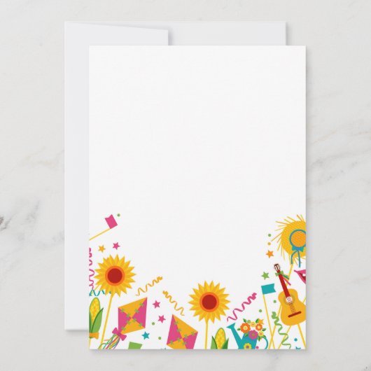 Baby Gender onthulling Mexicaanse uitnodiging voor (Achterkant)