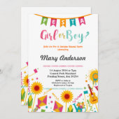 Baby Gender onthulling Mexicaanse uitnodiging voor (Voorkant / Achterkant)