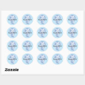 Baby gender onthult teamboy klassieke ronde sticke ronde sticker (Vel)