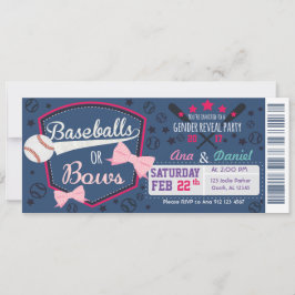 Baby-gender-openbaring - Baseballen of Bows Kaart