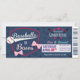 Baby-gender-openbaring - Baseballen of Bows Kaart