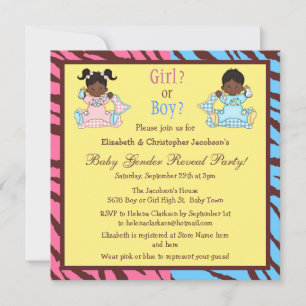 Baby Gender Reveal African American Babies Kaart