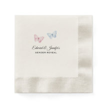 Baby Gender Reveal Butterflies 7-in 