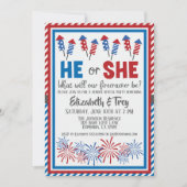 Baby Gender Reveal - Firecracker 4 juli Kaart (Voorkant)