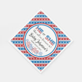 Baby Gender Reveal - Firecracker 4 juli Servet (Hoek)