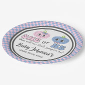Baby Gender Reveal - Leuke Groovy Pumpkins Papieren Bordje (Gekanteld)