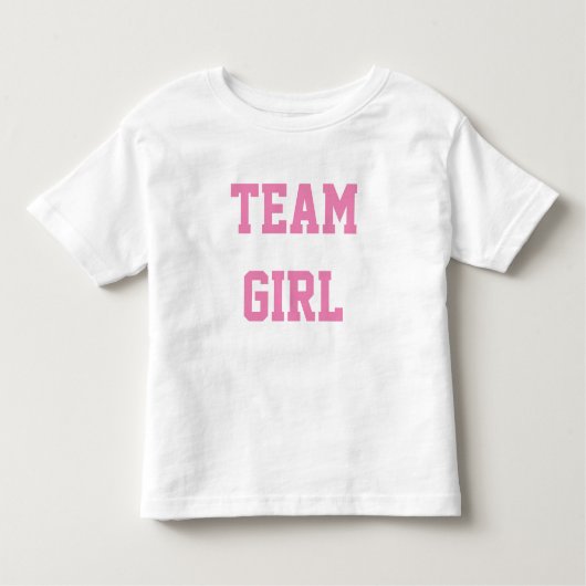 Baby Gender Reveal Party Shirt Team MEISJE (Voorkant)