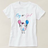 Baby Gender Reveal Party T-Shirt (Design voorkant)