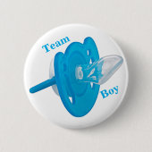 Baby Gender Reveal Party - Team Boy Blue Button (Voorkant)