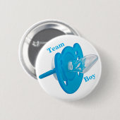 Baby Gender Reveal Party - Team Boy Blue Button (Voorkant /achterkant)