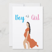 Baby Gender Reveal: Roze en Blauwe Vreugde! Kaart (Voorkant)