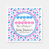 Baby Gender Reveal - Vervagingen of vlechten serve Servet (Voorkant)