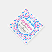 Baby Gender Reveal - Vervagingen of vlechten serve Servet (Hoek)