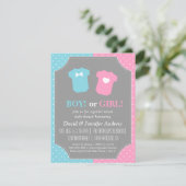 Baby Genderkwesties Kaart (Staand voorkant)