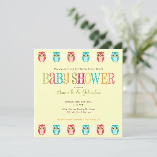 Baby - Genderkwesties onthullen uitnodiging tot Ba