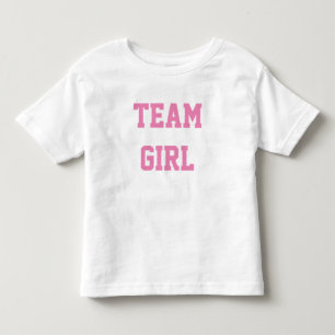 Baby Genderkwesties partijteam GIRL Kinder Shirts