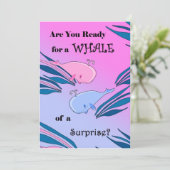 Baby Genderkwesties partijuitnodiging Kaart (Staand voorkant)