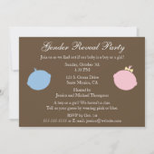 Baby Genderkwesties partijuitnodiging Kaart (Achterkant)