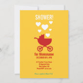 Baby Genderneutrale douche-uitnodiging Kaart (Achterkant)