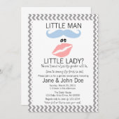 Baby Genderonderzoek Uitnodiging (Voorkant / Achterkant)