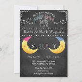 Baby Genderonderzoek Uitnodiging in Chalkboard (Voorkant)