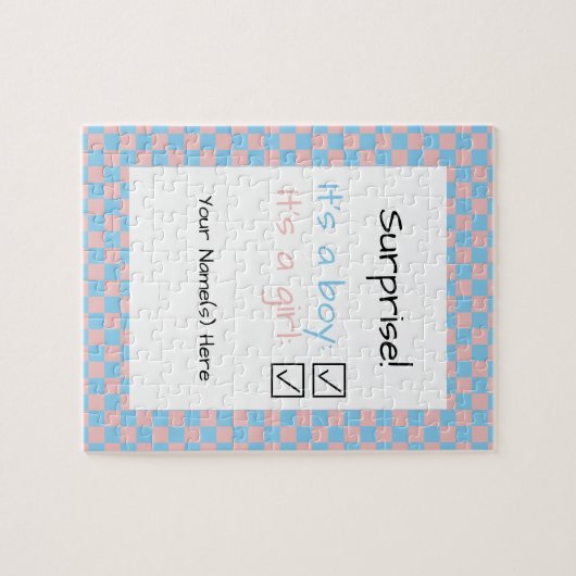 Baby Genderverassing Legpuzzel (Horizontaal)