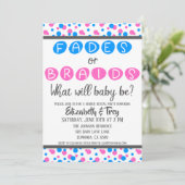 Baby Gendervrijheid - Ventilator of braidenpromoti Kaart (Staand voorkant)