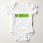 Baby GeNiUS - groen Romper (Voorkant)