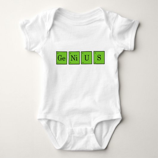 Baby GeNiUS - groen Romper (Voorkant)