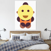 Baby Geometrische Kunst Canvas Afdruk (Insitu (Slaapkamer))