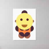 Baby Geometrische Kunst Canvas Afdruk (Voorkant)