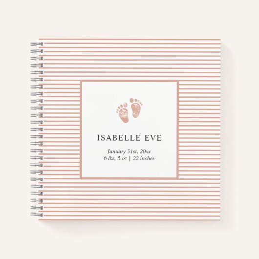Baby Gepersonaliseerd Baby boek Blush Pink (Voorkant)