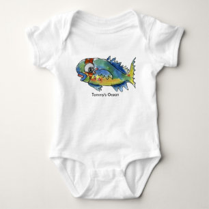 Baby Gepersonaliseerde Baby papegaaivis Romper