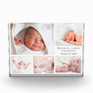 Baby gepersonaliseerde collage fotoblokken