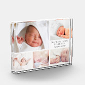 Baby gepersonaliseerde collage fotoblokken (Links)