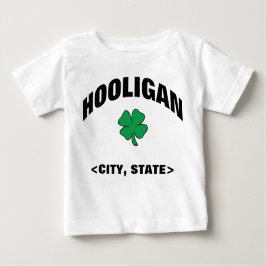 Baby Gepersonaliseerde Ierse Hooligan T-Shirt