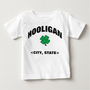 Baby Gepersonaliseerde Ierse Hooligan T-Shirt