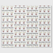 baby geschenkverpakking voor drieling, inpakpapier (Vlak)