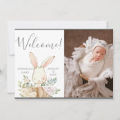 Baby Geslacht Neutrale Fotoscriptie geboorte Aankondiging (Voorkant)