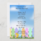 Baby Geslacht onthullen- baby's op waslijn Kaart (Achterkant)