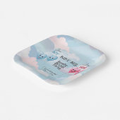 Baby Geslacht onthullen Papieren Bordje (Gebogen)