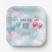 Baby Geslacht onthullen Papieren Bordje (Voorkant)
