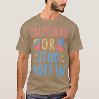 Baby Geslacht onthullen partij cupcake of stud muf T-shirt
