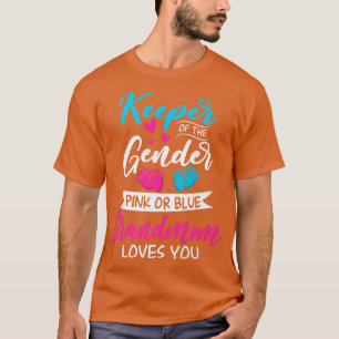 Baby Geslacht onthullen schoenroze of blauw grootm T-shirt
