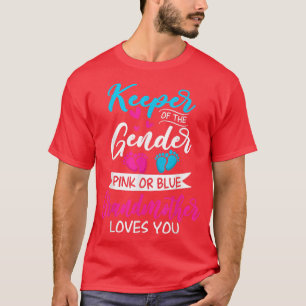 Baby Geslacht onthullen schoenroze of blauwe groot T-shirt